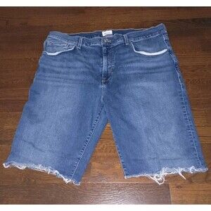 Hudson Zane Jean Shorts Mens 38x10 Stretch Cotton Blend Denim Cutoff Distressed